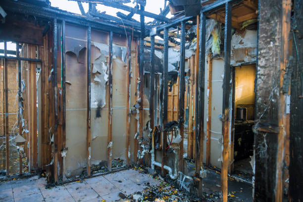 Professional Fire Damage Repair technician working in Newport News, VA